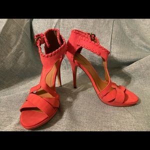 How high? 😃 heels! Strappy and cute!